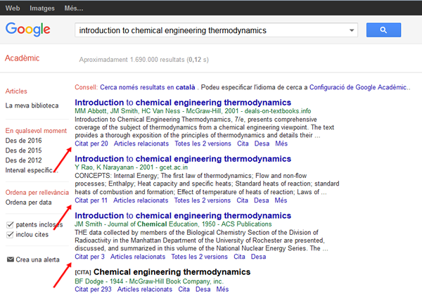 Google Cites per article