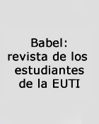 Babel: revista de los estudiantes de la EUTI