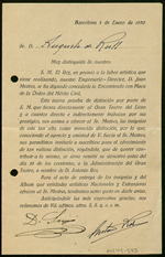 Documentació sobre l'empresari del Teatre del Liceu