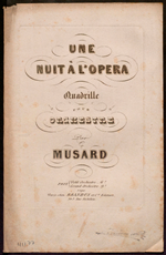 Une nuit à l'opéra Une nuit à l'opéra