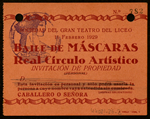 Documentació diversa sobre la realització dels balls de màscares de 1929
