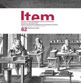 Item. Revista de biblioteconomia i documentació. 2017. Núm. 62
