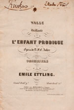 L'enfant prodigue : suite de valses