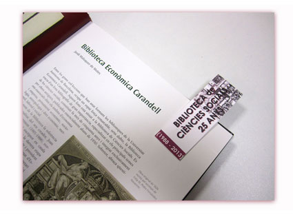 La Biblioteca de Ci&egrave;ncies Socials celebra el seu 25&egrave; aniversari (1988 - 2013) 